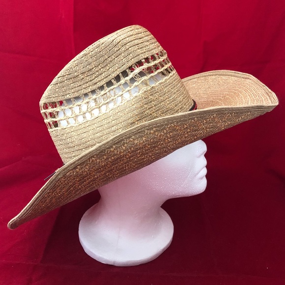 Rio Grande Chihuahua Mexico Straw Woven Cowboy Hat - Picture 3 of 8